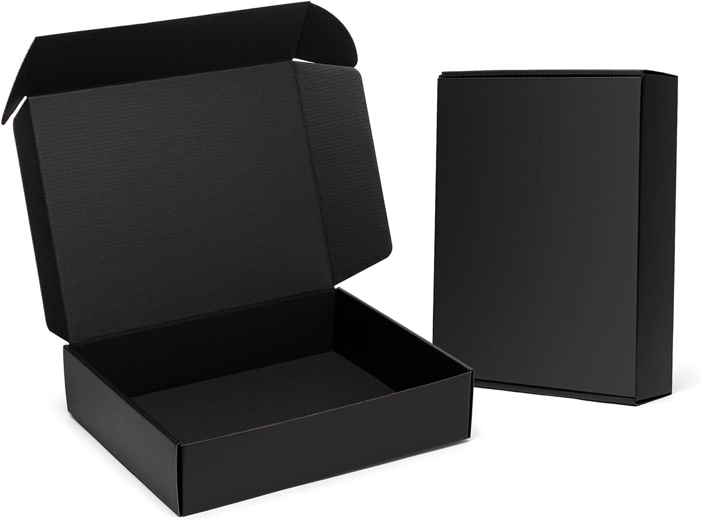 Timirog Black Shipping Boxes 13x10x3 Inches for Mailing