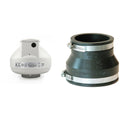 RadonAway RP145 Radon Fan with Fernco Reducing Coupling - Quiet