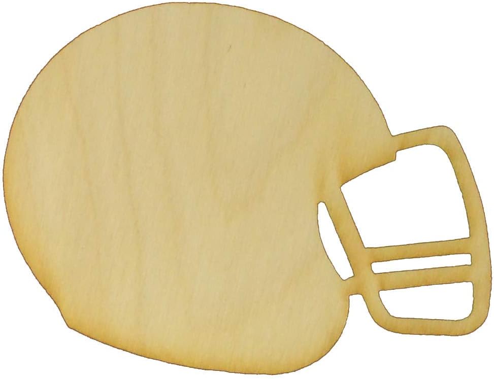 LKN ART Unfinished Football Helmet Wood Cut Out - Custom Sizes Available!