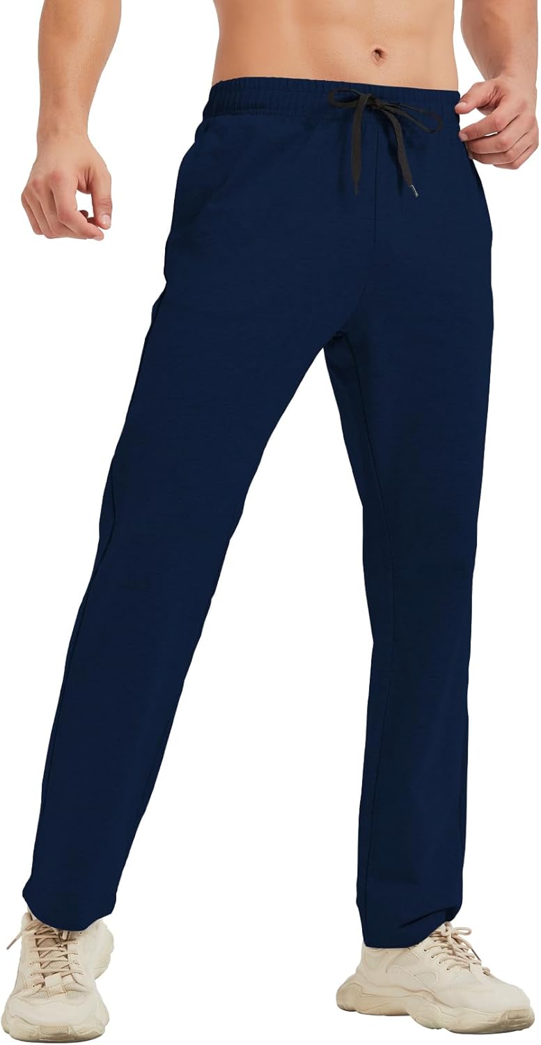 Idtswch Tall Sweatpants: Long Inseam, Open Bottom, Pockets!