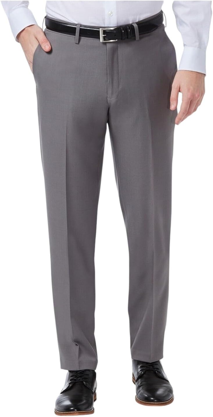 Haggar Mens Premium Comfort Dress Pant for Stylish Comfort