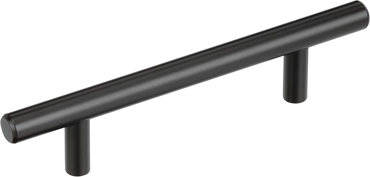 Amerock Bar Pulls 3-3/4 inch Matte Black Cabinet Pulls 10 Pack