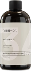 Fresh Linen Fragrance Oil 16oz - Clean, Long-Lasting Scent for Candle