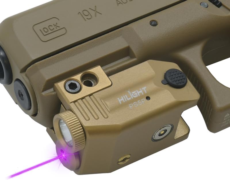 HiLight Tactical PS5P TAN Strobe Flashlight & Purple Laser