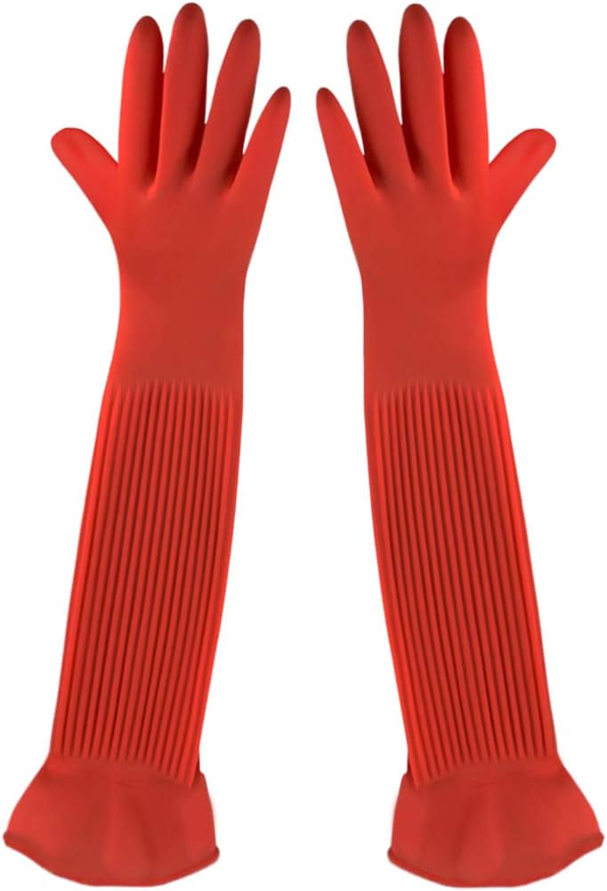 Stay Dry & Comfortable: SunGrow 22 Rubber Gloves