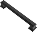Alzassbg 10 Pack Matt Black Cabinet Pulls 5 in Hole Center - Sleek