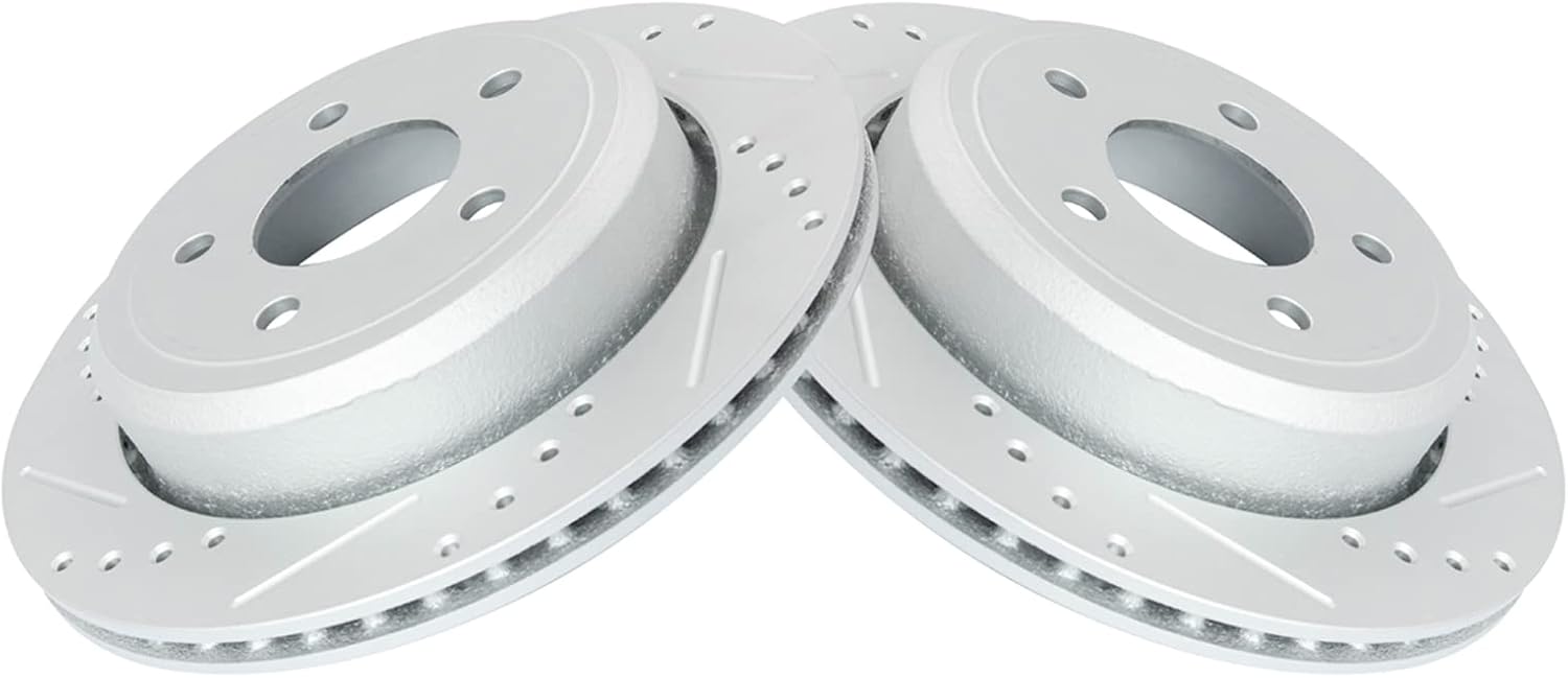 TRQ Rear Performance Brake Rotors Set for Ford Crown Victoria