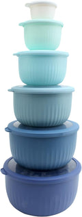 COOK WITH COLOR Prep Bowls with Lids - 12-Piece Nesting Mixing Bowl