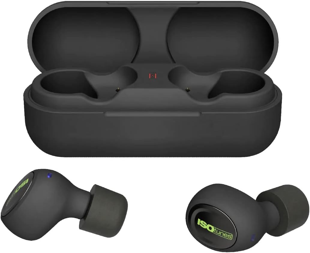 ISOtunes Free 2.0: 25dB Noise Reduction, 21H Battery, OSHA Compliant