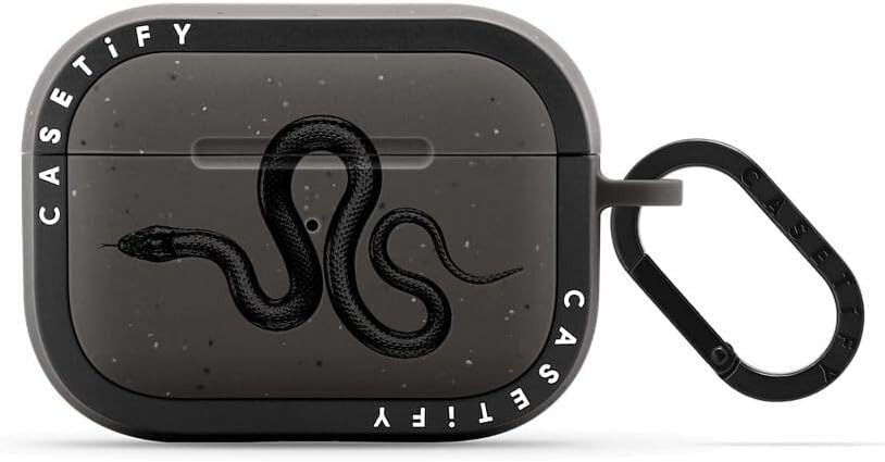 CASETiFY Bounce Airpods Pro Case - Black Kingsnake Design