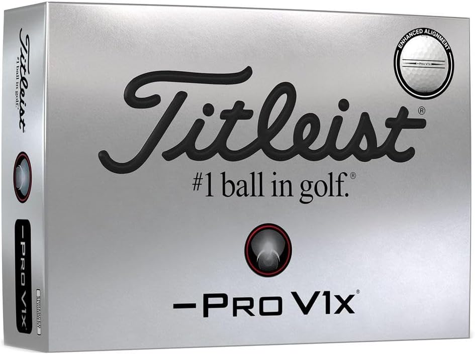 Titleist Pro V1x Left Dash Golf Balls for Enhanced Alignment