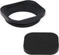 Haoge 55mm Square Metal Screw-in Lens Hood with Cap - Solid Flare