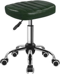 Minimalist Square Swivel Stool with Wheel for Work - Height Adjustable