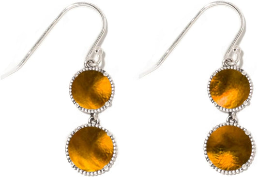 Handmade Vintage Double Take Earrings with Recycled Glass Gems