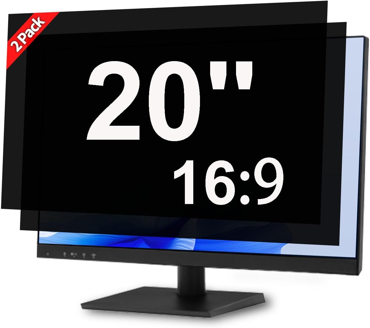 20 Inch Privacy Screen for Computer Monitor - Anti Glare Shield