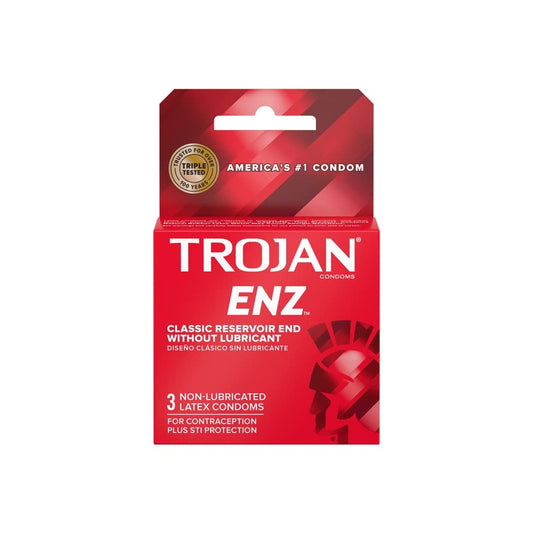 Trojan Non-Lubricated Condom 3-Pack for Ultimate Protection