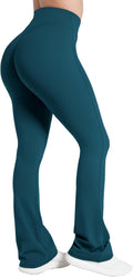 Hidden Butt Lift Scrunch Flare Leggings for Women - No Front Seam