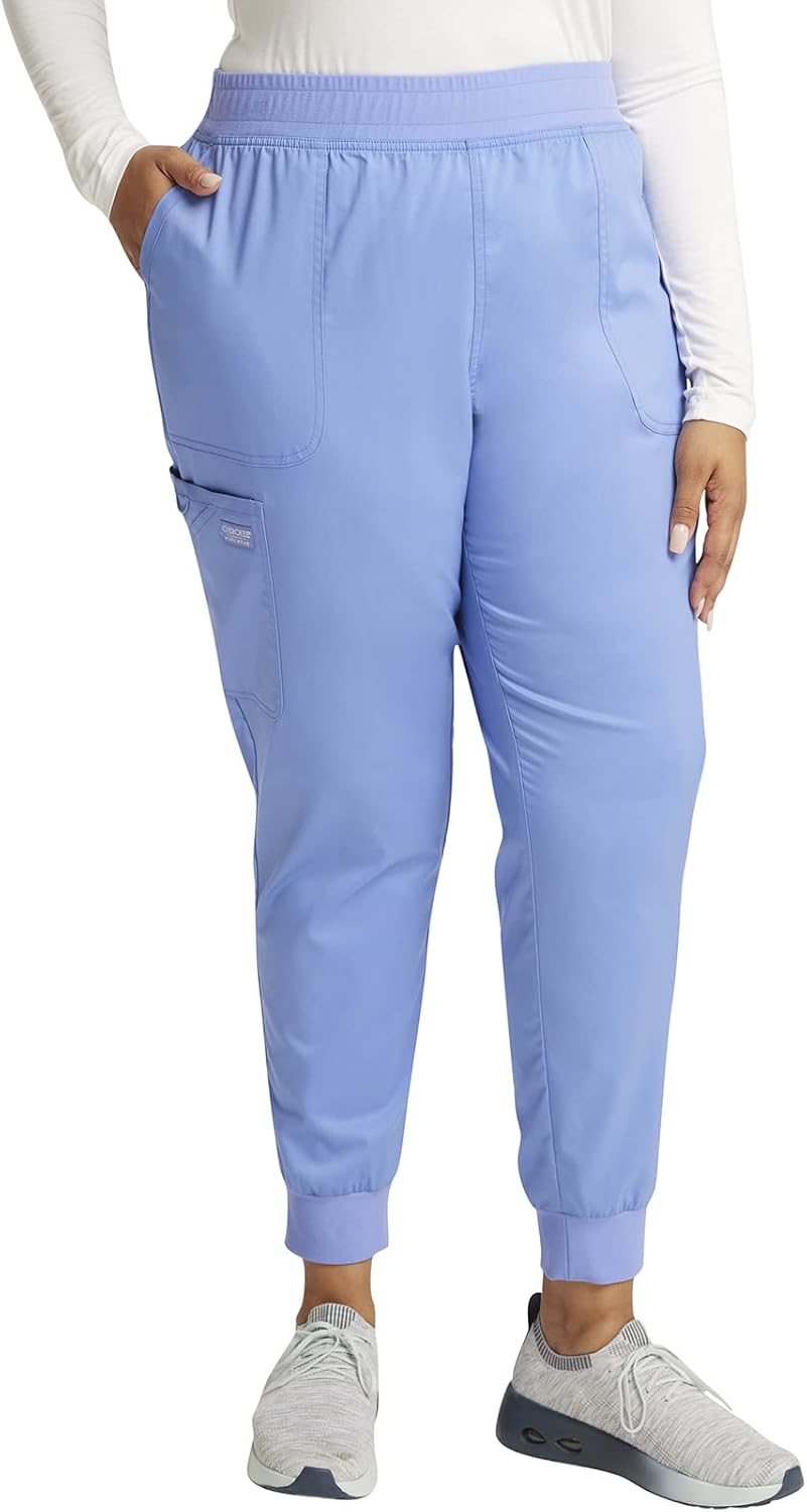 Cherokee Women's Jogger Scrub Pants with 5 Pockets and Comfort