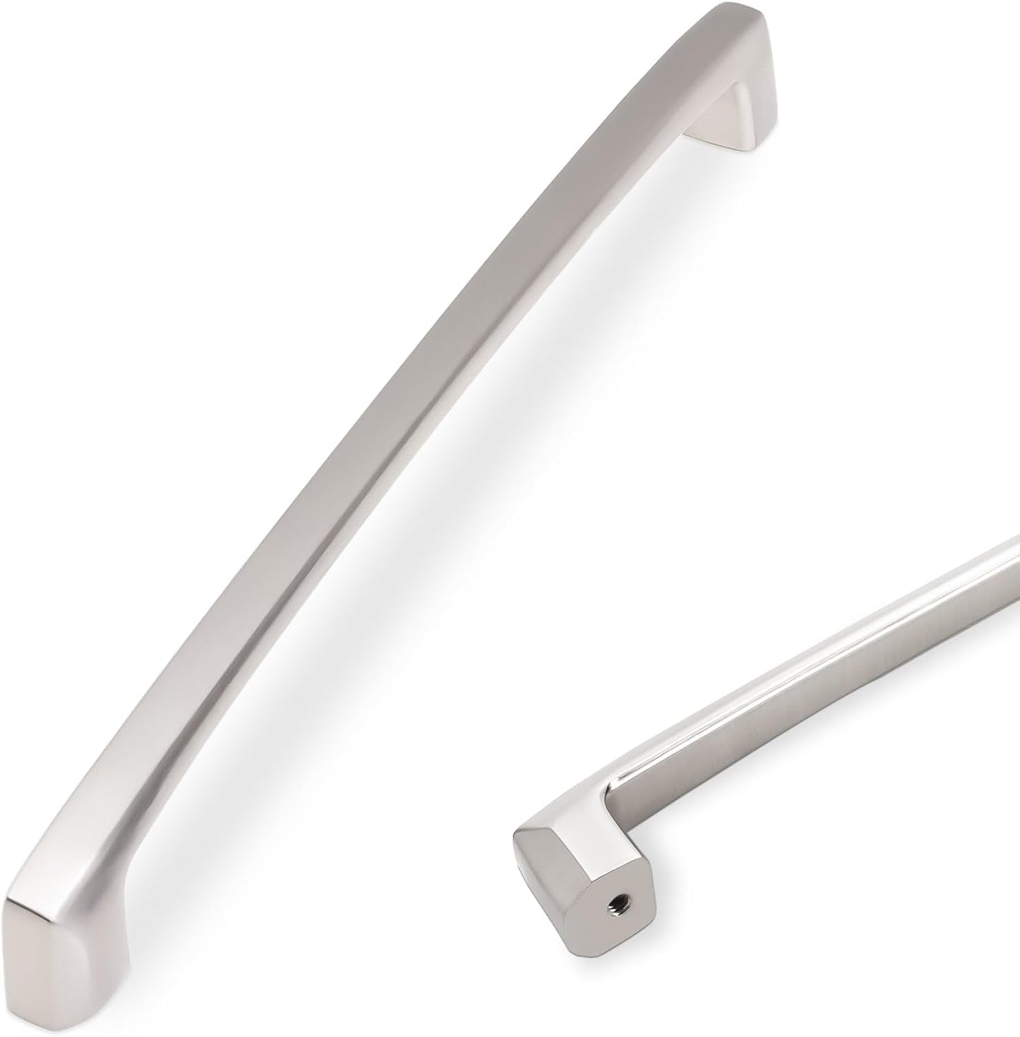 Brushed Satin Nickel Kitchen Cabinet Handles for Modern Homes