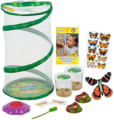 Insect Lore Butterfly Garden Habitat Gift Set with Live Caterpillars