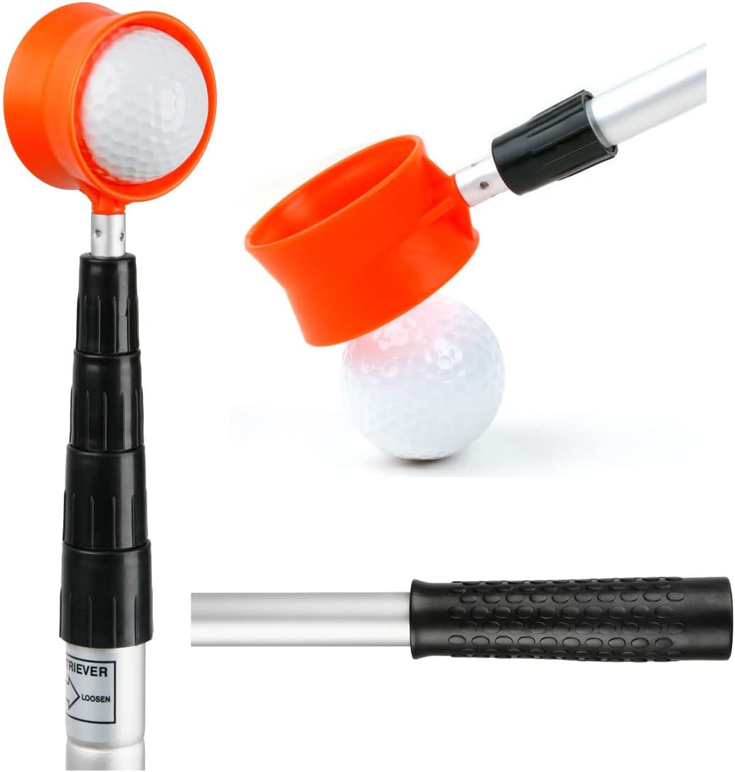 Orlimar Fluorescent Head Golf Ball Retriever for Easy Retrieval