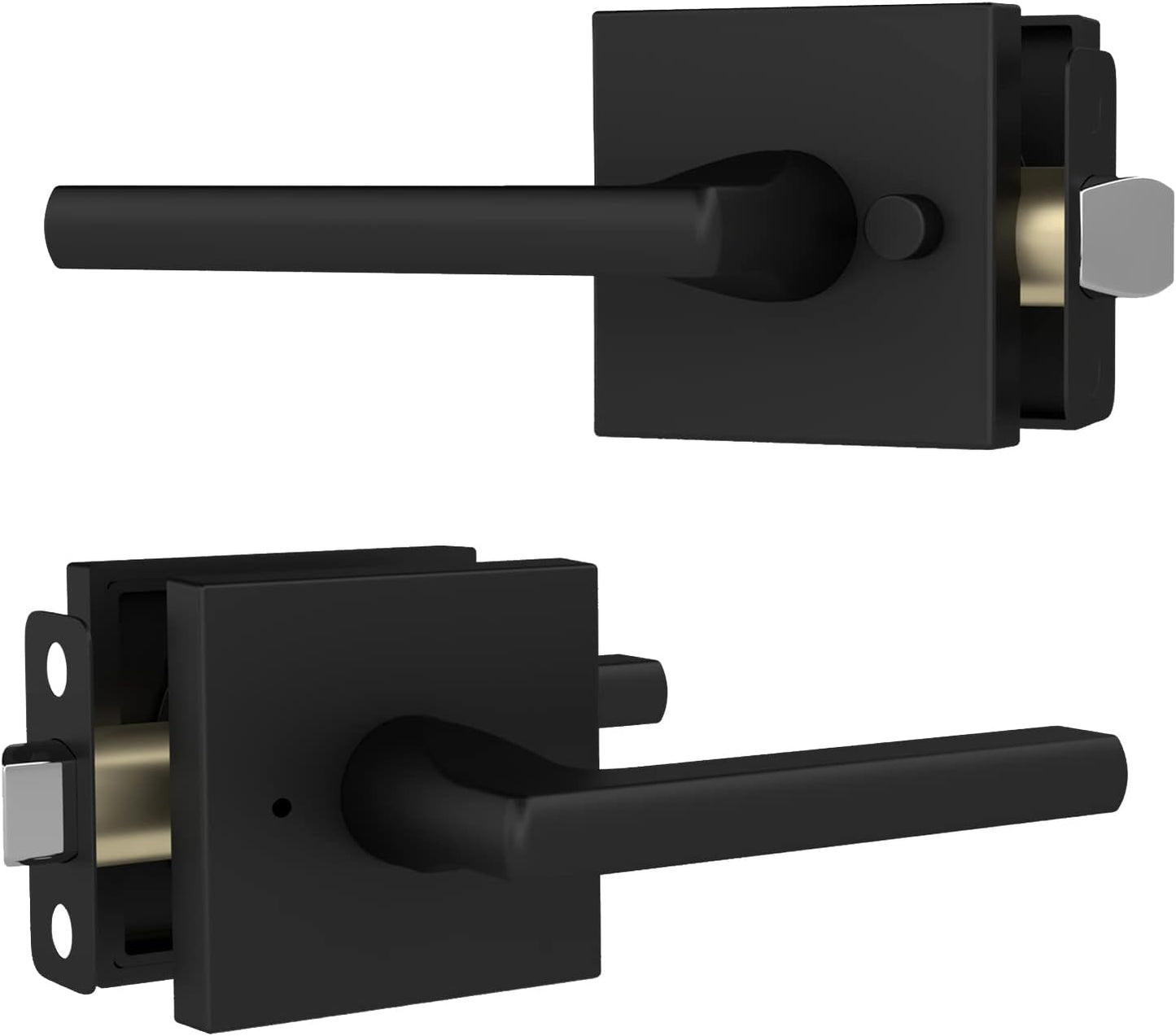 Mega Handles Prime Privacy Lever Door Handle - Matte Black 5in