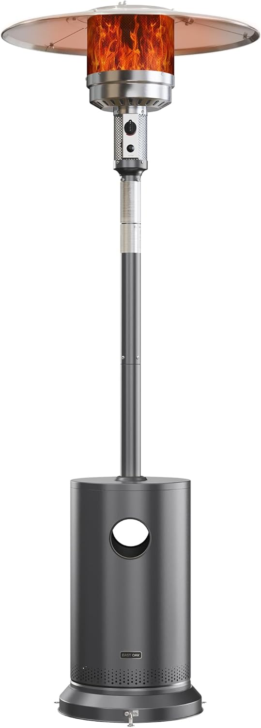 EAST OAK 48,000 BTU Outdoor Patio Heater with Round Design