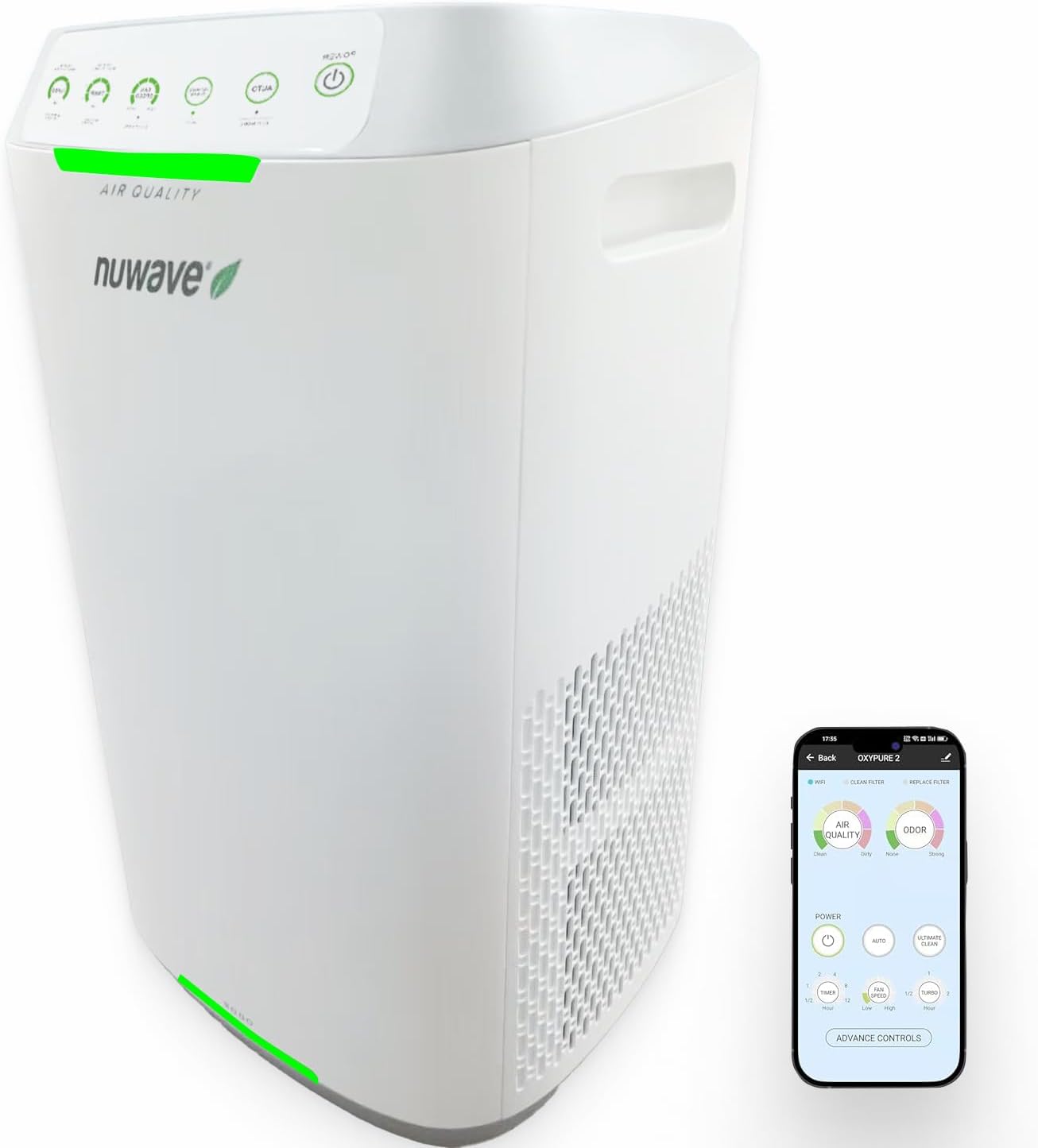 Nuwave Oxypure: 99.9% Particle Removal | Smart Air, Odor Sensor