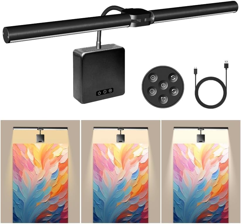 Wireless Rechargeable Picture Light for Art and Photos Display