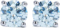 Moissanite Stud Earrings 1-3CT D Color Round Cut - Hypoallergenic