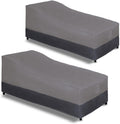 Easy-Going Waterproof Outdoor Chaise Lounge Cover 2-Pack - Heavy Duty