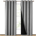 NICETOWN Full Shade Blackout Curtain Panels, Pair 52 x 84 in - Heavy