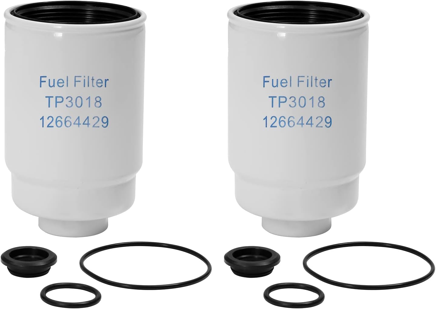 6.6 Duramax Diesel Fuel Filter 2 Pack for Chevy and GMC Trucks
