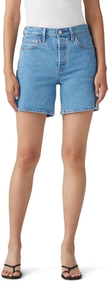 Levi's Women's 501 Mid Thigh Shorts for a Classic Look