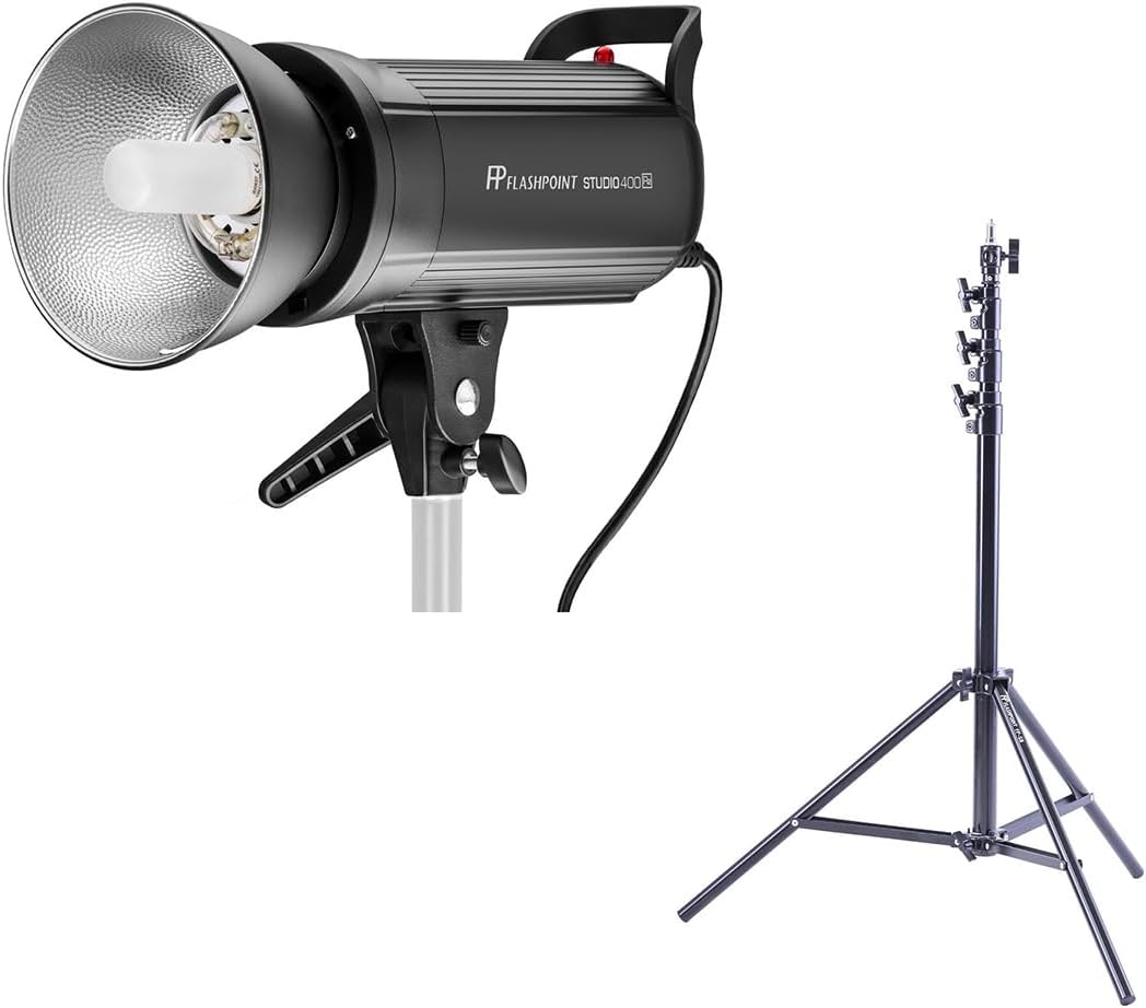 Flashpoint Studio 400 R2 Monolight Kit with Heavy-Duty Stand