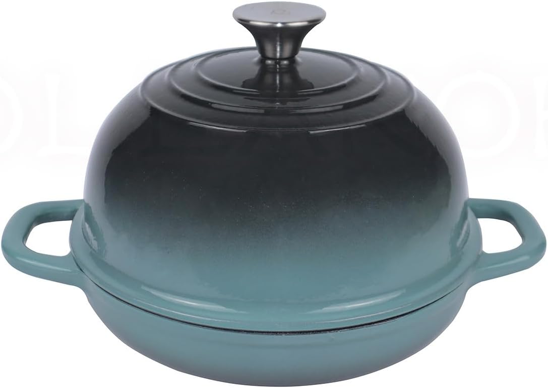 Dutch Oven for Bread Baking, Enameled Cast Iron 5 qt Pot
