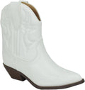Cowgirl Cowboy Western Stitched Ankle Boots Pointed Toe (Style 7SYL)