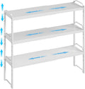3 Pack Kitchen Cabinet Organizer Shelf - Stackable Adjustable Storage