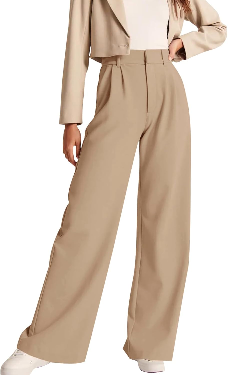 NIMIN High Waisted Work Pants for Women - Stylish Office Trousers