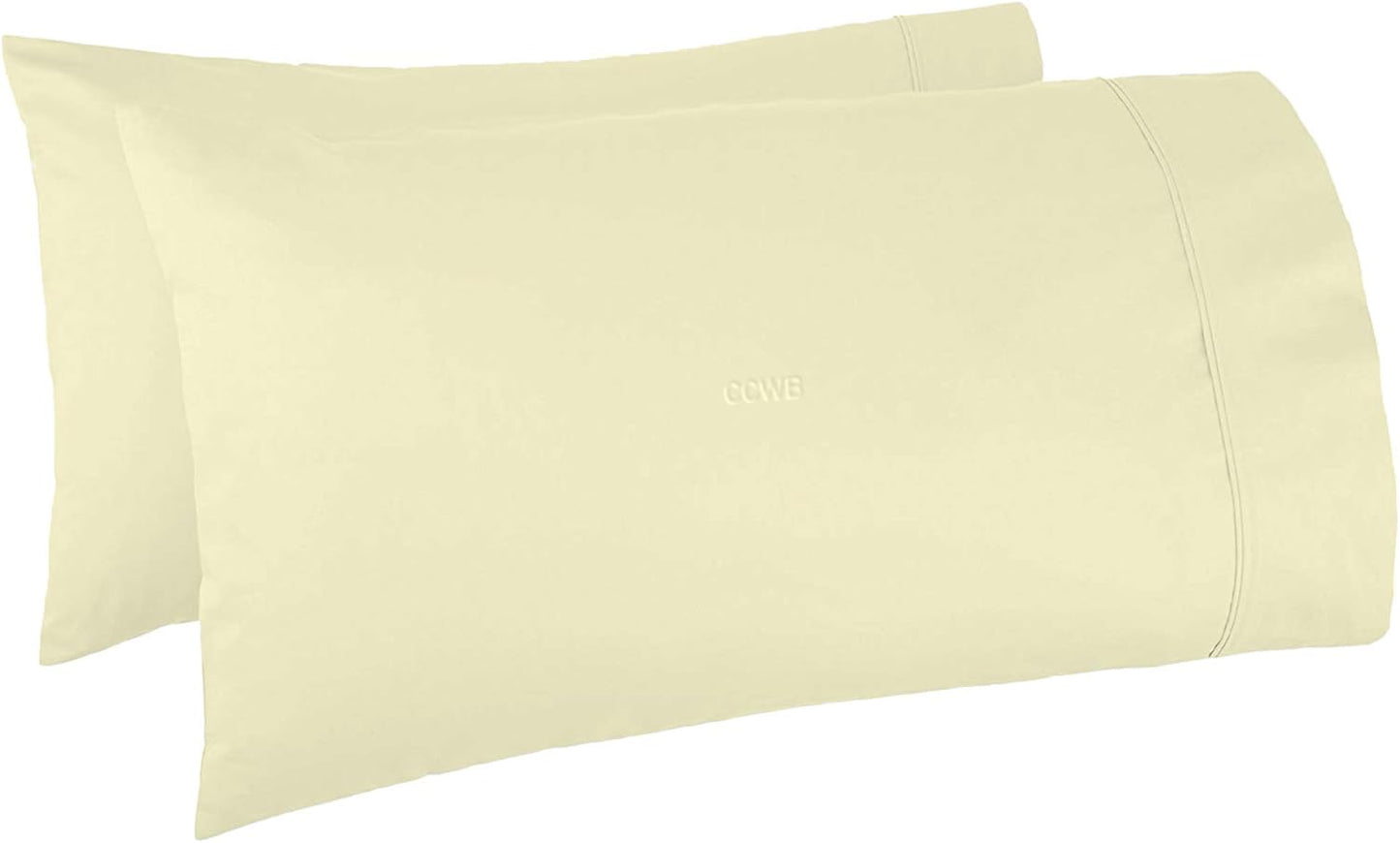 TBM Oversize Pillow Case Ivory Queen Extra Large for Fluffy Pillows