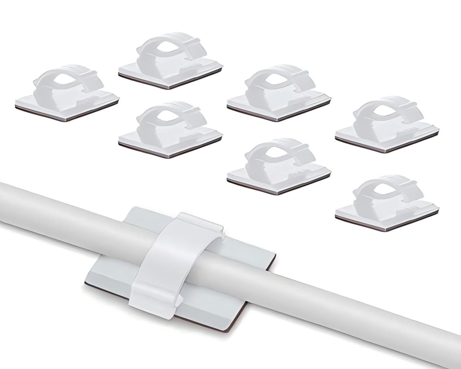Elfcam 30PCS Adjustable Cable Clips - Organize Cables Easily!