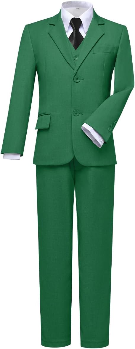 Visaccy Boys Slim Fit Dress Clothes for Special Occasions
