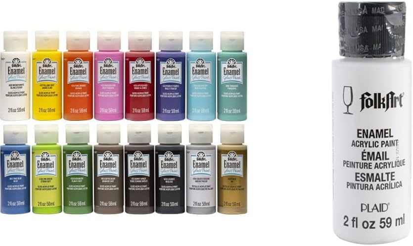 FolkArt Gloss Finish Acrylic Enamel Craft Set for Creative Projects