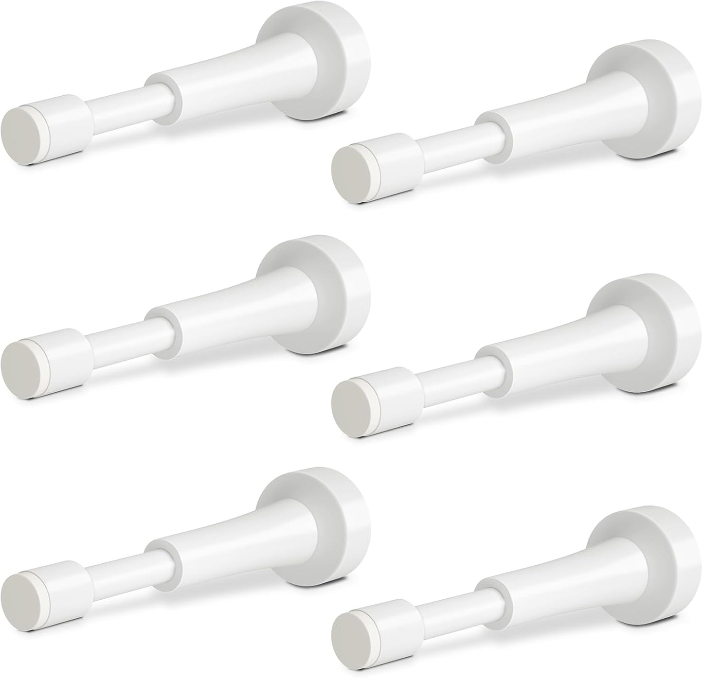 6PCS Spring Door Stoppers for Wall - Durable 4.33 Inch Design