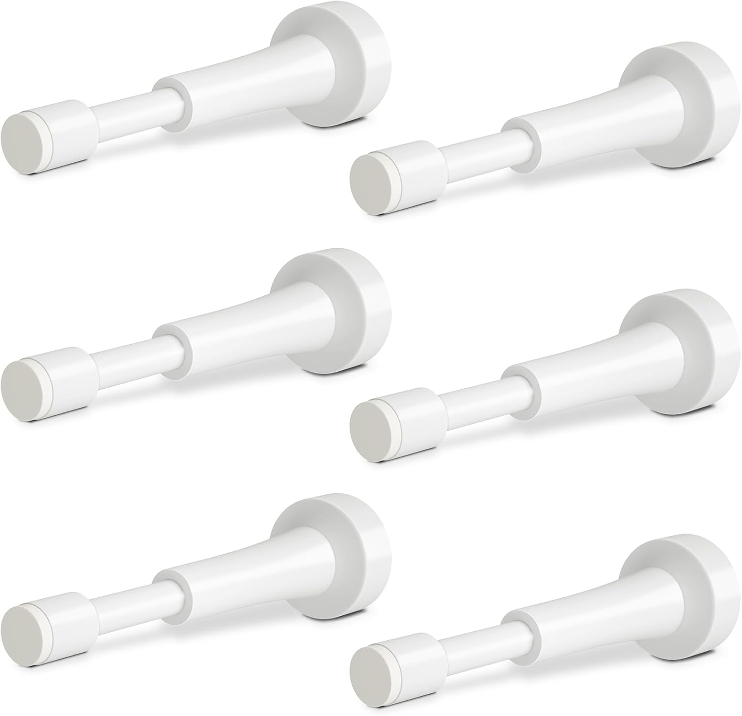 6PCS Spring Door Stoppers for Wall - Durable 4.33 Inch Design