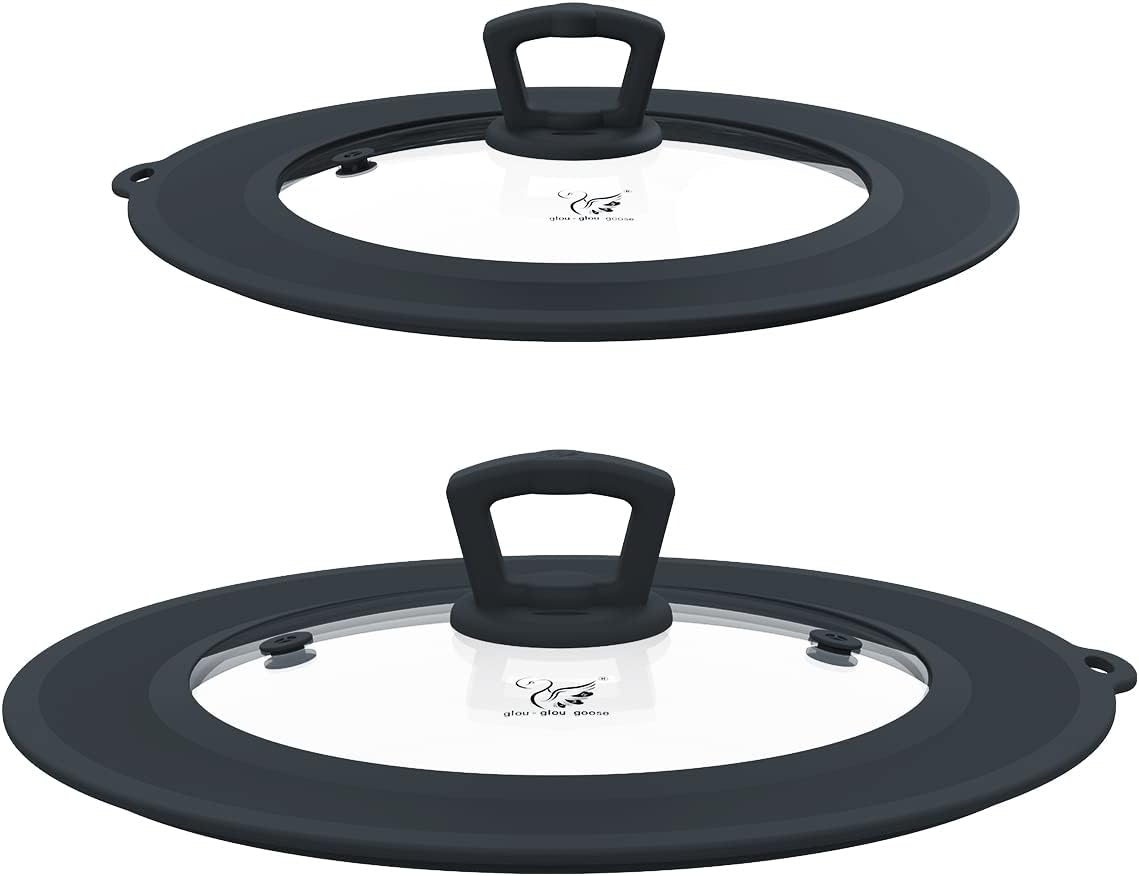 Universal Vented Glass Lid Set - Perfect Fit & Heat Resistant!
