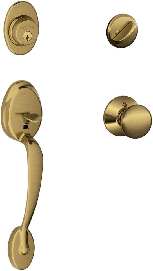 SCHLAGE Plymouth Single Cylinder Handleset for Classic Doors