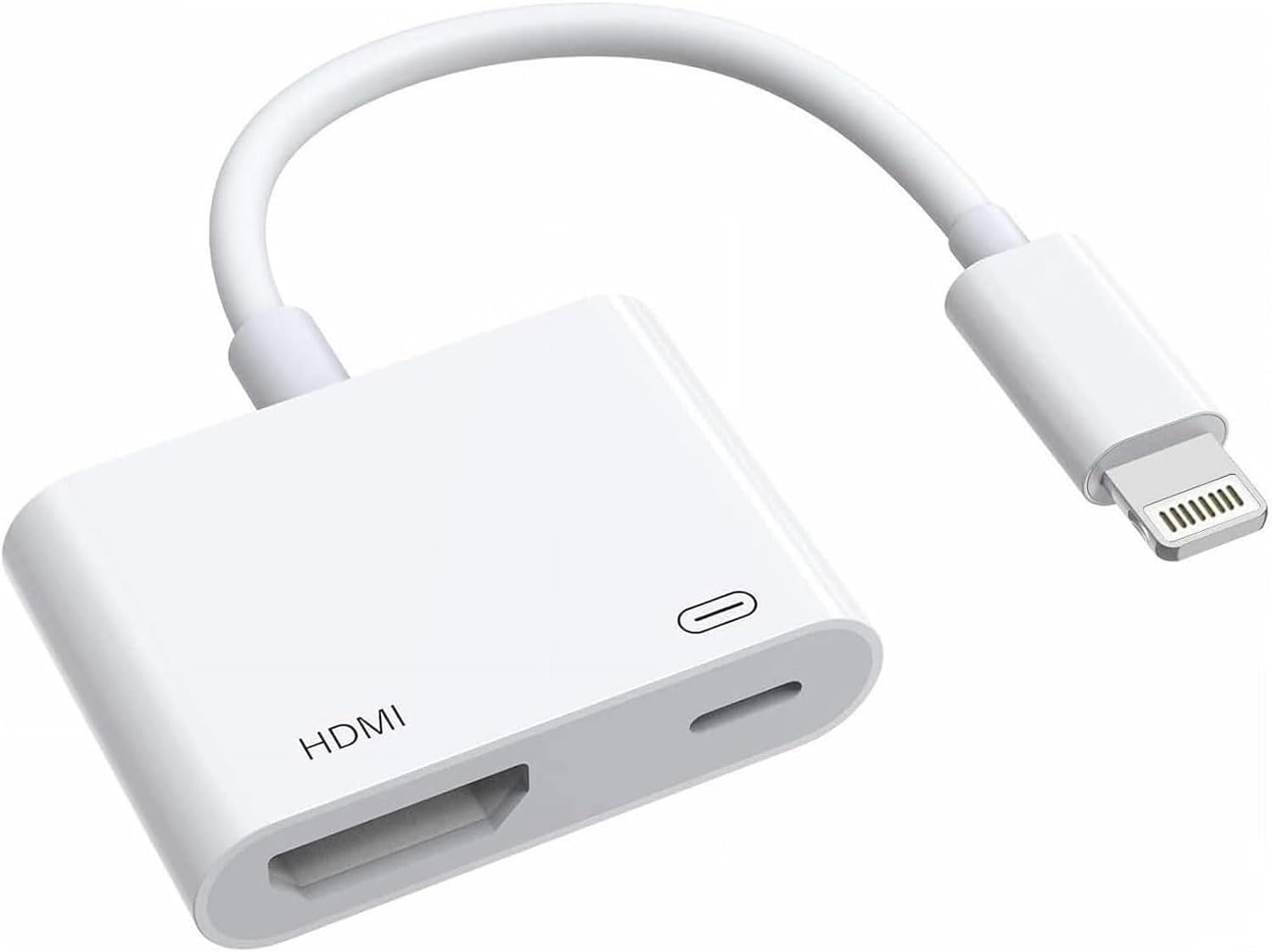 1080P Apple Lightning to HDMI Adapter - Sync & Charge iPhones on TV!