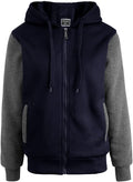 Men Sherpa Lined Fleece Hoodie Jacket - Heavyweight Zip Plus Size