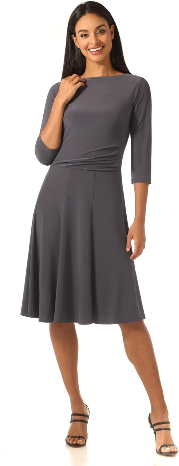 Rekucci Women's Flippy Fit N' Flare Dress for Every Occasion
